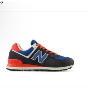New Balance 574 Youth 5.5 Sneakers Navy/orange NIB $99 MSRP
